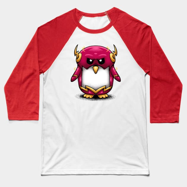 Penguin Superhero 2 Baseball T-Shirt by RUA